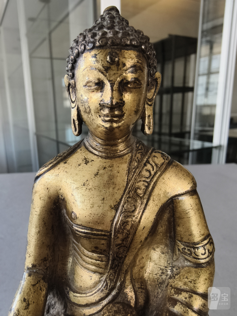 A GILT-COPPER FIGURE OF BUDDHA SHAKYAMUNI - 图22